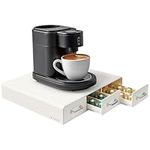 Navaris Coffee Capsule Triple Drawer - Space-Saving Coffee Pods Organizer for Your Kitchen - Fits Up to 48 Cups - Cream