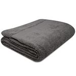 Towelogy® Premium Oversized Bath Sheets (100x180cm) 100% Egyptian Combed Cotton Quick Dry & Absorbent Extra Large Jumbo Bath Towels Hotel Quality (Charcoal Grey, 1)