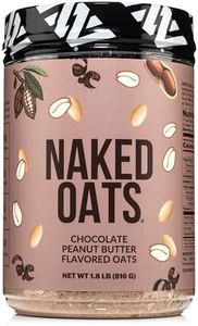 Naked Oats - Chocolate PB Overnight Oats, 20g Grass-Fed Protein, Gluten-Free Oatmeal Instant Breakfast or Shake, High Protein Oatmeal, High Fiber Breakfast Shake, Non GMO, No Soy - 12 Servings
