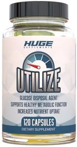 Utilize Glucose Disposal Agent (GDA), Carb Blocker & Nutrient Partitioner, Support Healthy Metabolic Function with 1.5g Berberine, 500mg Bitter Melon, 125mg Cinnamon & More (120 Capsules)