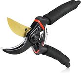 MeSwan Premium Branch Cutter Heavy Duty Garden Shears Tree Bypass Branches Pruner Sharp With Stainless Steel Blade Flower Cutter With Non-Slip Grip Handle Scissors For Plant Prune Cut Clip