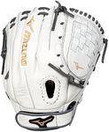 Mizuno GMVP1200PF4W MVP Prime Fastpitch Softball Glove 12", Tartan Web, Right Hand Throw, WHITE-GREY