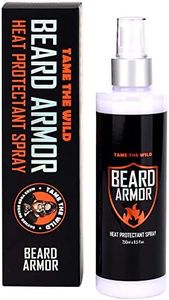 Tame the Wild Heat Protectant for Hair & Beards - Thermal Protector Spray - Large Bottle - Hair and Beard Straightener Heat Shield with Argan Oil, Keratin & Aloe - 8.5 Fl Oz