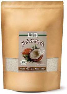 Biojoy Noix de Coco Râpée BIO (1 kg), séchée et non grillés, Flocons de noix de coco sans additifs