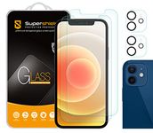 (2 Pack) Supershieldz Anti Glare (Matte) Screen Protector Designed for Apple iPhone 12 (6.1 inch) + Camera Lens [Tempered Glass] Anti Scratch, Bubble Free