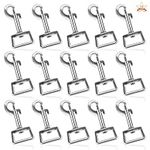 15 Pieces Dog Clip Hook, Heavy Duty Swivel Snap Hook Zinc Alloy Dog Leash Hook 360° Swivel Eye Bolt Snap Hook for Dog Leash Webbing Collar