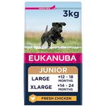 Eukanuba Complete Dry Dog Food for Junior Puppy Large and Giant Breeds with Fresh Chicken 3 kg