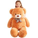 IKASA Giant Teddy Bear Stuffed Animal - Large Soft Toys Cute Plush Toy - Jumbo Big Oversized Fat Bears Animals Huge Life Size - Gifts for Kids Girls Boys Childrens (Brown, 47 inches)