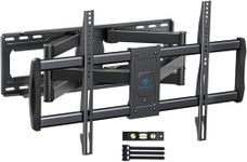 PERLESMITH Full Motion TV Wall Mount for 50-90 inch TVs, TV Mount up to 165lbs Max VESA 800x400mm, Wall Mount TV Bracket with Dual Articulating Arms Swivel Tilt Extension Fits 16″/24″ Wood Studs
