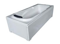 MADONNA Rex 5.5 ft Acrylic Bath Tub with Front Panel and Side Panel (with Headrest) - White