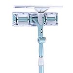 BHRAKUTI Stretch Rotatable Cleaning Brush Glass Wiper Window Cleaner Long Handle Double Side Design Kitchen Bathroom Tool(Multi Color)