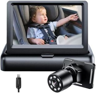 Itomoro Baby Car Mirror, View Infant in Rear Facing Seat with Wide Crystal Clear View,USB Easy Install baby car monitor 1080p