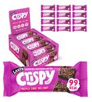 Lexi’s® 99 Calorie Chocolate Crispy Treat Bars | Less than 100 Calories! | Gluten Free, Low Fat, Healthy Diet Snacks | Vegetarian | Nut Free | Deliciously Chocolatey, Triple Chocolate x12