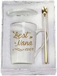 Best Nana Ever Mug Best Nana Coffee Mug Nana Mug Gifts Birthday Mothers Day Gifts for Mom Grandma from Grandkids Granddaughter Grandson Grandchildren Gifts 14 Ounce Gray with Gift Box