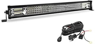 OEDRO 30 Inch 768W LED Light Bar 53760LM Quad-Rows Spot Flood Combo Work Lights + Wiring Harness IP68 Grade Off Road Light 12V 24V Fit for Pickup Jeep SUV 4WD 4X4 ATV UTE Truck Tractor