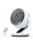 Dreo Oscillating Fan for Bedroom, 9 Inch Quiet Table Fans for Home Whole Room, 70ft Powerful Airflow, Desk Air Circulator Fan with Remote, 120° Adjustable Tilt, 4 Speeds, 8H Timer, for Office Desktop