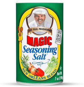 Chef Paul Magic Seasoning Salt | All-Purpose Seasoned Salt | Seasoning Salt for Meat, Vegetables & Snacks | Chicken & Garlic Salt Alternative | 7 oz (Pack of 1)