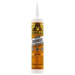 Gorilla Clear 100 Percent Silicone Sealant Caulk, All Purpose, Waterproof, 10oz/295ml Cartridge, Clear, (Pack of 1), 8150002