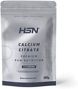 Citrato de Calcio - 630 MG Mineral Elemental por Dosis Diaria - de HSN | Sabor Neutro 150 g = 50 Tomas Por Envase 100% Citrato de Calcio en Polvo Sin Añadidos | No-GMO, Vegano, Sin Gluten