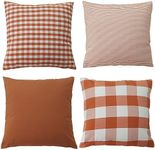 HOPLEE Fall Orange Farmhouse Pillow