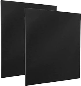 DRERIO 2 pcs ABS Plastic Sheets Boards 3mm Black Plastic Board Sheets Flexible Than Glass Sheet Moldable Than Acrylic Sheet Moldable Plastic Sheets for Craft Fender Liner, Home Decor(40 x 30cm)
