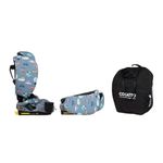 Cosatto On The Go Foldable Portable Travel Car Seat & Booster Car Seat | 15 Months-12 Years | ISOFIX, Side Impact Protection, Anti-Escape Harness, Ultra Compact & Lightweight, Bag (Itchy Feet Sky)