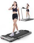 3 in 1 Under Desk Treadmills for Home, Foldable Walking Pad, 300 lbs Capacity - 3.0HP Quiet Running Machine, Portable Treadmill for Small Spaces, Installation-Free