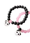 Unisex Fashion Jewellery Adjustable Multi Style Panda Combo Crystal Stone Beads Bracelets For Women;Girls ;Boys;Men (Pack Of 2) (Cute Panda Face bracelet combo)