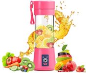 KIDSDELIGHT 6 Blades Juicer Rechargeable Portable Electric USB Juicer Bottle Blender for Making Juice,Travel Juicer for Fruits and Vegetables,Juice Maker Machine