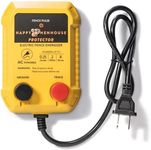 Happy Henhouse Electric Fence Charger: Perfect for Poultry, Pets & Gardens | Easy Setup | Keeps Pests Away | AC-Powered & Weather-Resistant | 110V AC Unit (0.25 Joule)