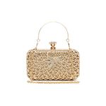 Miss Lulu Clutch Bags for Women Hard Shell Clutches Beading Dinner Bags Ladies Pures Evening Handbags With Detachable Chain