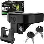 Rhino USA Trailer Hitch Coupler Lock Kit (Includes 2-5/16" & 1/4" Couplers) Heavy Duty Anti-Theft Tongue Locks for Boat, RV, Travel Trailers & More - Reinforced Solid Steel for Ultimate Peace of Mind!