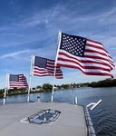 Boat Flag Pole for Rod Holder Mounts by Boat Trix (30" Flag Pole ONLY, *** NO Flag *** 2-1/2 Foot) Fiberglass Flagpole, 7/8 Inch Diameter, Thick Wall, Durable with Stainless Steel Hardware