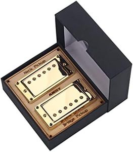 Ogdni Guitar Humbucker Pickups Set,Double Coil Neck and Bridge Pickup Replacement Parts for LP Electric Guitar (GOLD)