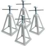 Stanz (TM) 4PCS RV Trailer Camper Aluminum 6,000 lbs 17” Extends Stabilizer Stacker Jack Stand