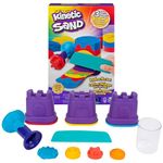 Kinetic Sand, Rainbow Mix Set with 3 Colours of Kinetic Sand (382g) and 6 Tools, for Kids Aged 3 and Up