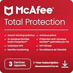 McAfee Total Protection 2024 Ready | 3 Device | Cybersecurity Software Includes Antivirus, Secure VPN, Password Manager, Dark Web Monitoring | Online Code