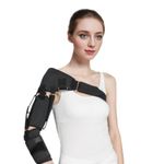 Malloraned Right Shoulder Brace for Men and Women,Rotator Cuff Support Brace for Shoulder Pain, Joint Dislocation, Providing Compression and Support for the Arm,Left Shoulder Support and Sling