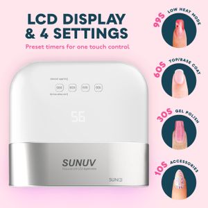 SUNUV LED Nail Lamp – Professional Gel Polish Curing Light