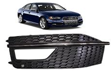 AutoMoto Fog Lamp Cover Detailing Black Only For Left Side(Co-Driver side) for Audi A4 S-Line 2012, 2013, 2014 Model