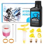 cyctravel Brake Bleed Kit Including 150ML Mineral Oil Brake Fluid and Step by Step Instructions. Mountain Bike Brake Bleed Kit for Shimano Hydraulic Brakes.