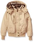 Urban Republic Little Girl's Ur Girls Cotton Twill Jacket Outerwear, Khaki 5807KK, 5/6