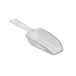 iDesign Measuring Scoop Set of 4, Measuring Spoons in different Sizes, Made of Durable Plastic, Scoops for Sweets, Kitchen, Flour, Pantry and Utility Room, Clear, 31299