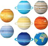 FOMIYES Solar System Decor 8Pcs Planet Outer Space Party Decorations Solar System Planets Lantern for Kids Space Theme Party Birthday Room Decorations Starry