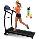 Nero Sports Folding Treadmill Motorised Running Machine Electric Power Fitness Exercise New 10km SPACE SAVER WATER BOTTLE LED Computer