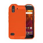 Wireless PROTECH Case Compatible with CAT S61. Slim Flexible Rugged Case with Drop Protection (Orange)