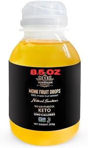 SubSugar 100% Monk Fruit Drops - 7 fl.oz of Pure Liquid Monk Fruit Sweetener No Erythritol Sugar Alternative Concentrated Syrup Zero Calorie Sugar Free for Keto Food Kosher