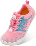L-RUN Kids Water Sports Shoes Barefoot Kids Aqua Sock Outdoor Sports Shoes Pink 4 Big Kid=EU36