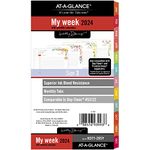 AT-A-GLANCE 2024 Daily & Monthly Planner Refill, 52111 Day-Timer, 5-1/2" x 8-1/2", Size 4, Desk Size, Kathy Davis (KD81-125-24)