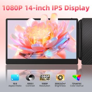Grazz Triple Laptop Monitor – 14 Inch Portable Screen Extension